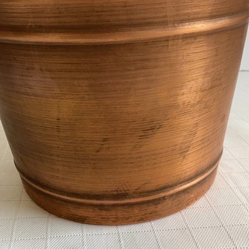 Smith & Hawken Copper hearthside bucket 2003 flower planter pot - Picture 6 of 10